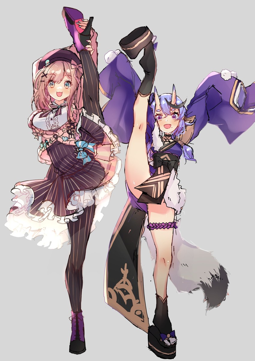suzuhara lulu and rindou mikoto (nijisanji) drawn by hato_haru