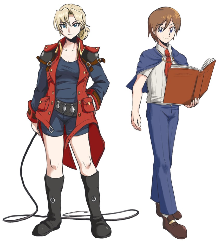 charlotte aulin and jonathan morris (castlevania and 1 more) drawn by peegeray