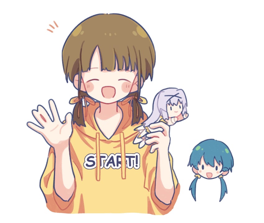 suzumura yuu, tendou rui, and okuyama sumire (idoly pride) drawn by kabotd