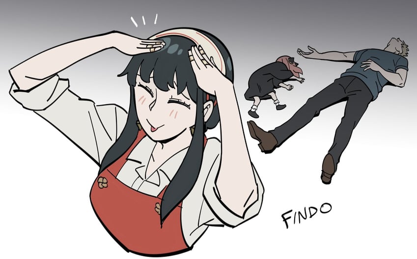 yor briar, anya, and twilight (spy x family and 1 more) drawn by findoworld