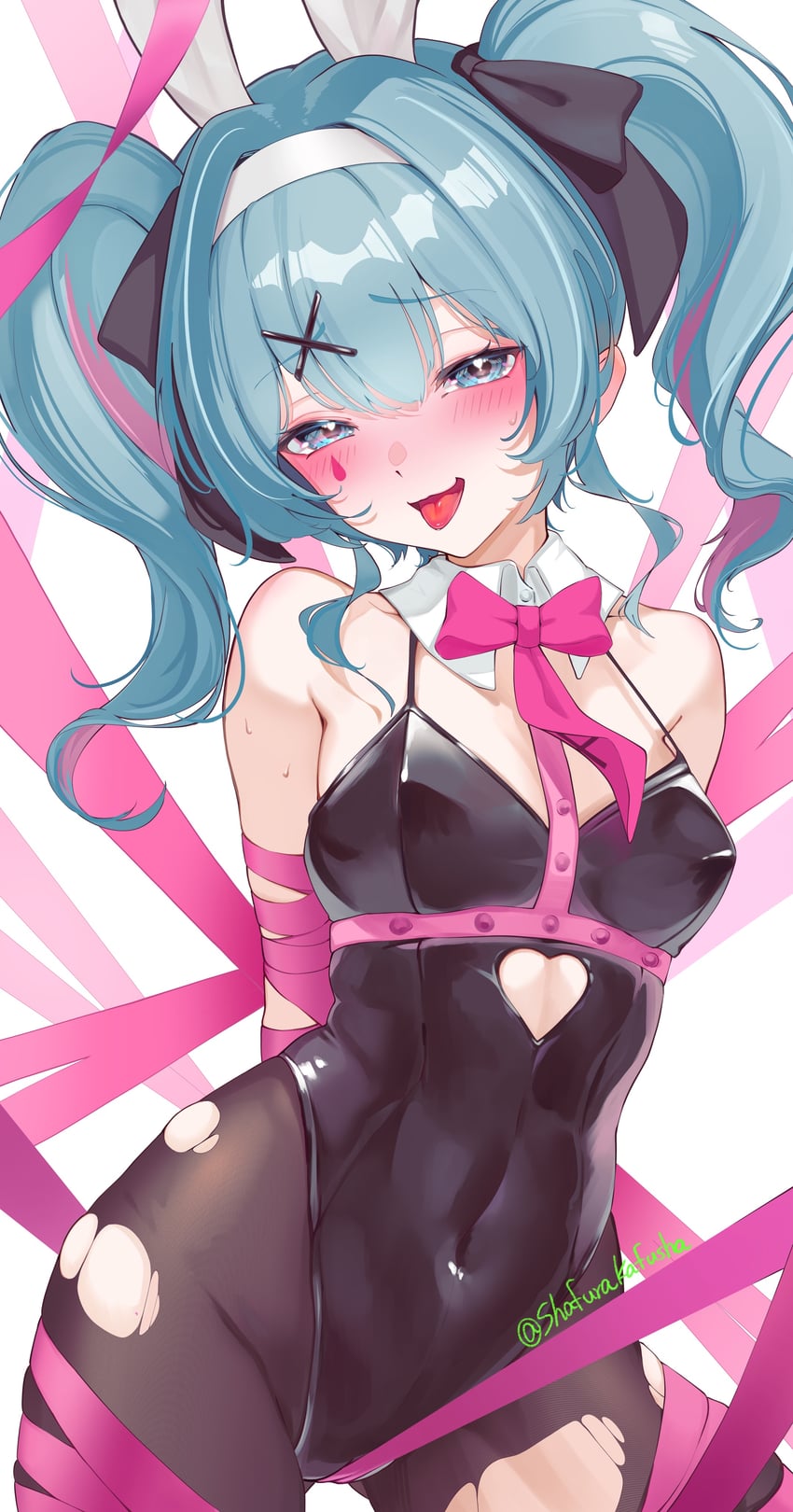 hatsune miku (vocaloid and 1 more) drawn by shafurakafusha