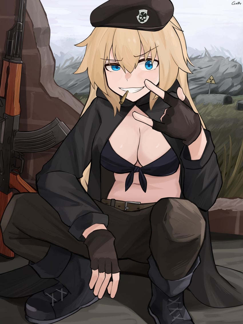 ak-47 (girls' frontline and 1 more) drawn by gamryous
