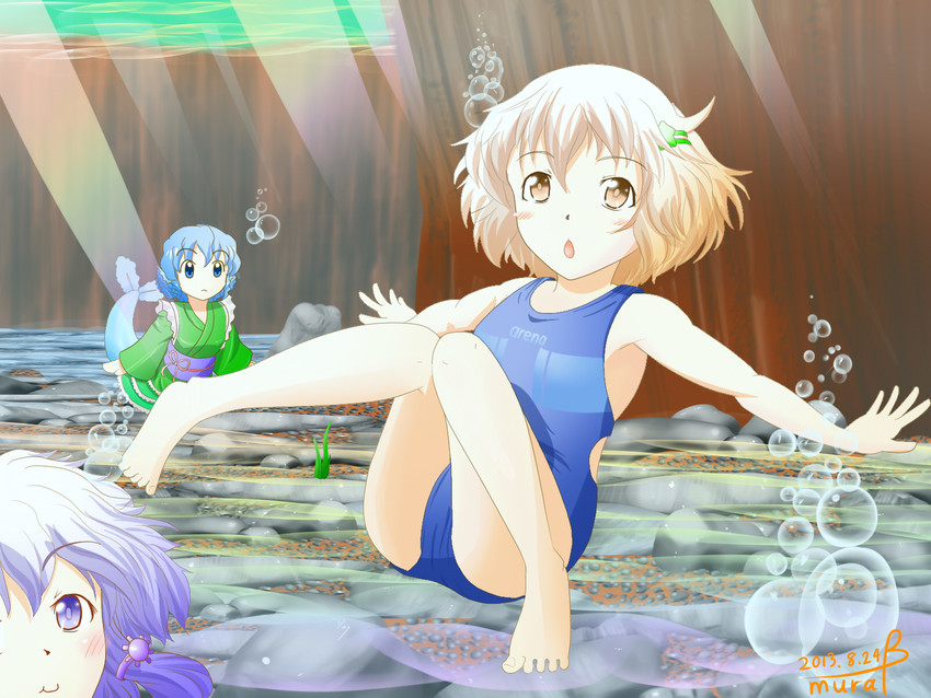 wakasagihime and lyrica prismriver (touhou) drawn by mubii