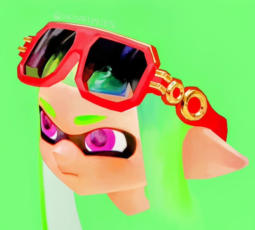 inkling player character and inkling girl (splatoon) drawn by ouoxz0t881876