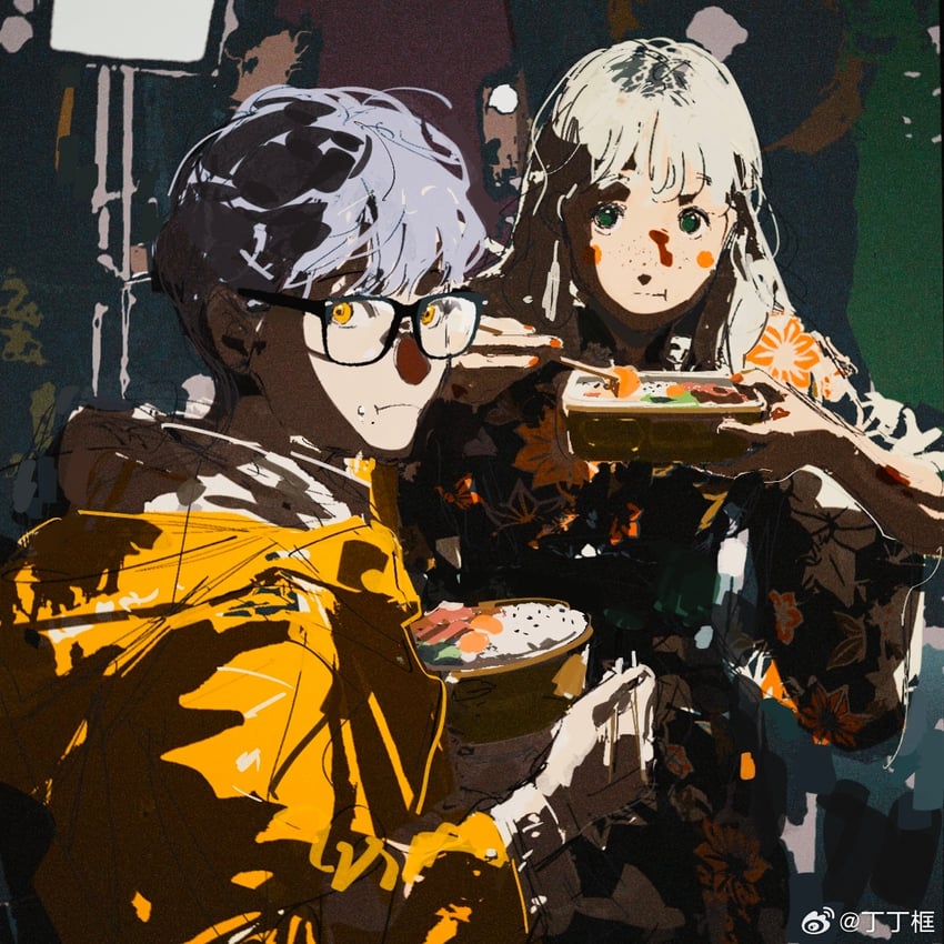 ami and mia (fusheng yi xi) drawn by sheya_tin