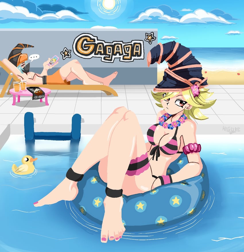 kaiba seto, gagaga girl, and gagaga magician (yu-gi-oh! and 1 more) drawn by higureroom