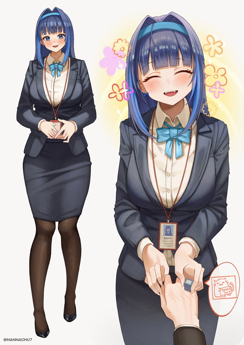 ouro kronii (hololive and 1 more) drawn by nannachu7
