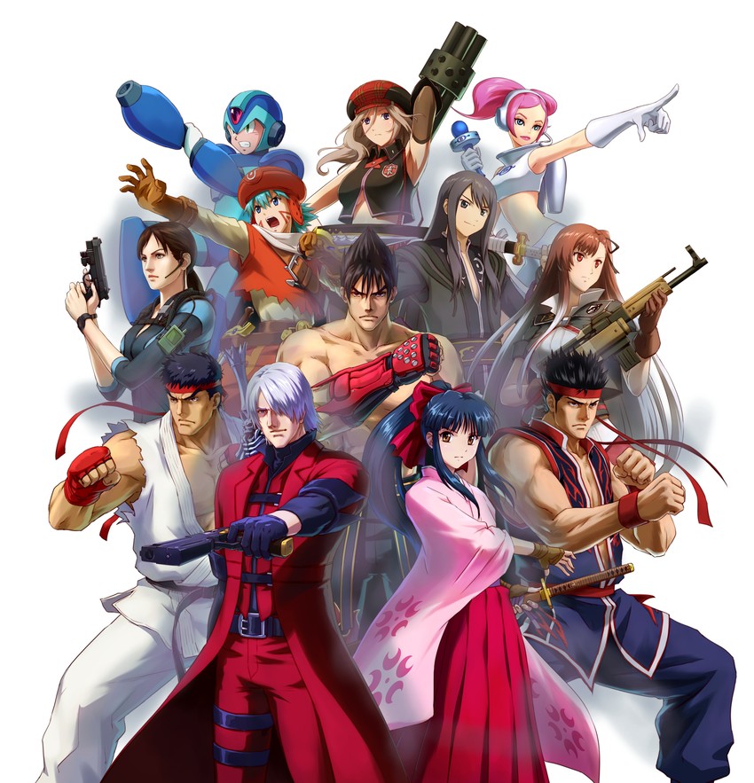 ryu, dante, x, yuri lowell, jill valentine, and 7 more (street fighter and 18 more)