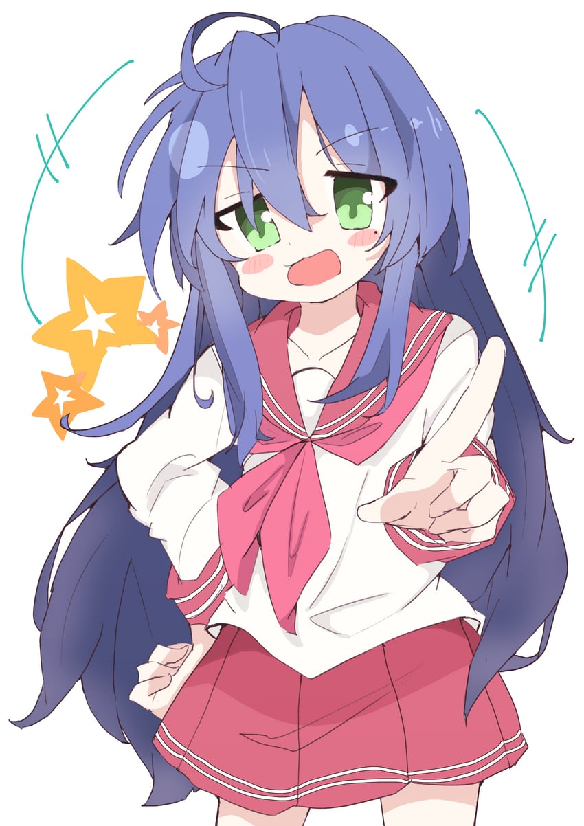 izumi konata (lucky star) drawn by mochi_ami