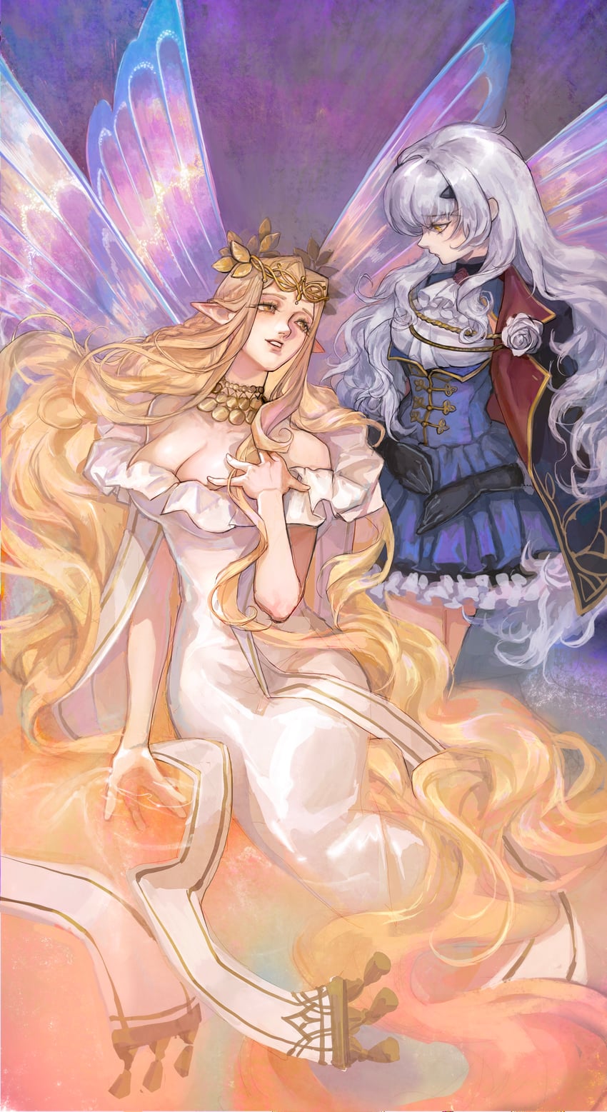 melusine and aurora (fate and 1 more) drawn by gan'yugu