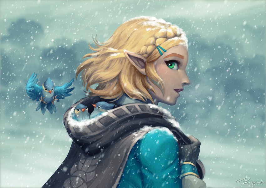 princess zelda (the legend of zelda and 1 more) drawn by jasqreate
