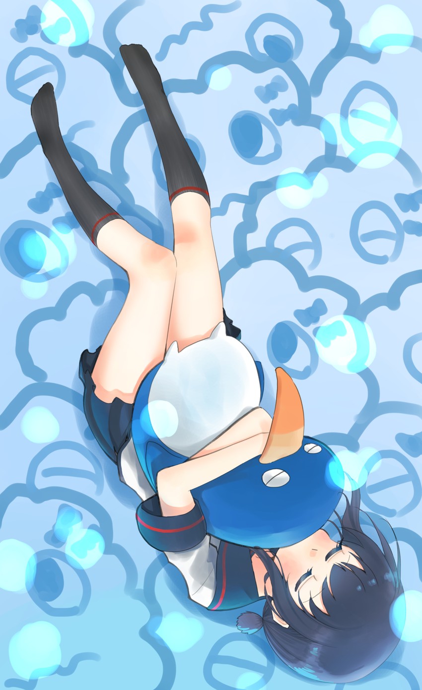 fubuki, fubuki kai ni, failure penguin, and miss cloud (kantai collection) drawn by zombie_mogura
