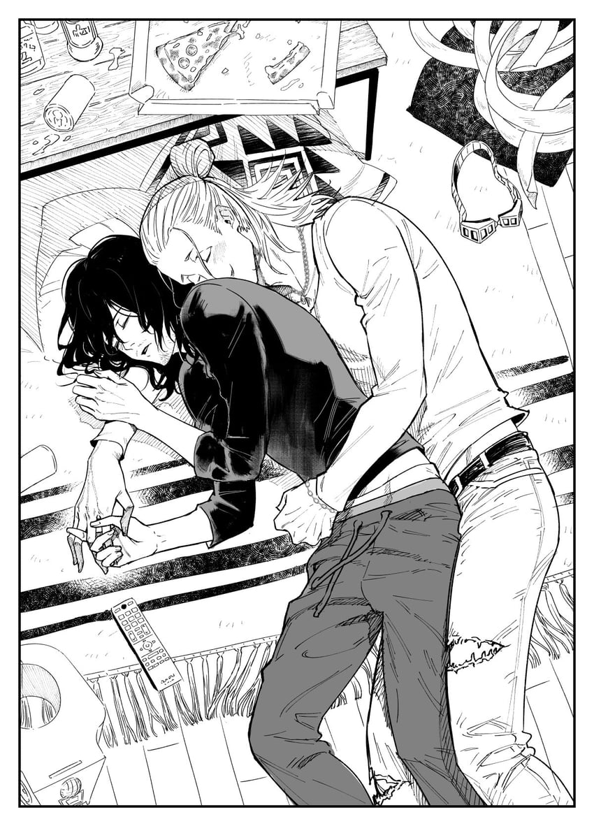 aizawa shota and present mic (boku no hero academia) drawn by femoon
