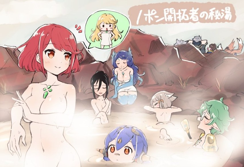 pyra, mythra, nia, rex, morag ladair, and 6 more (xenoblade chronicles and 1 more) drawn by madanai_(morisumeshi)