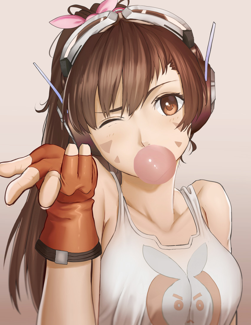 d.va (overwatch and 1 more) drawn by kakeku