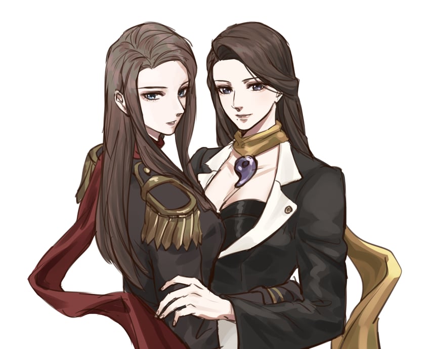 mia fey and lana skye (ace attorney and 1 more) drawn by kurokawa_karasu