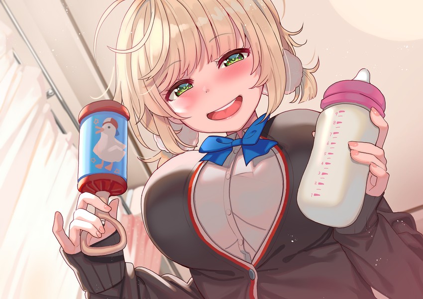 shigure ui and subaru duck (hololive and 1 more) drawn by tonarikeru