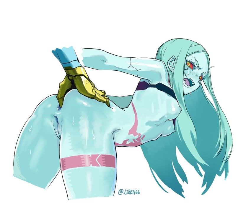 rebecca and pilar (cyberpunk and 1 more) drawn by liren44