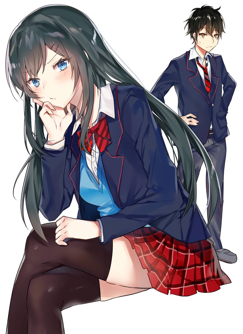 sakaki sui and hiwa arina (dokuzetsu shoujo no tame ni kitakubu yamemashita) drawn by nana_kagura