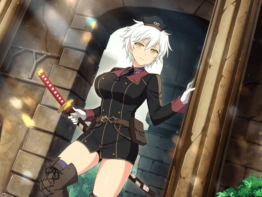 miyabi (senran kagura and 2 more) drawn by yaegashi_nan