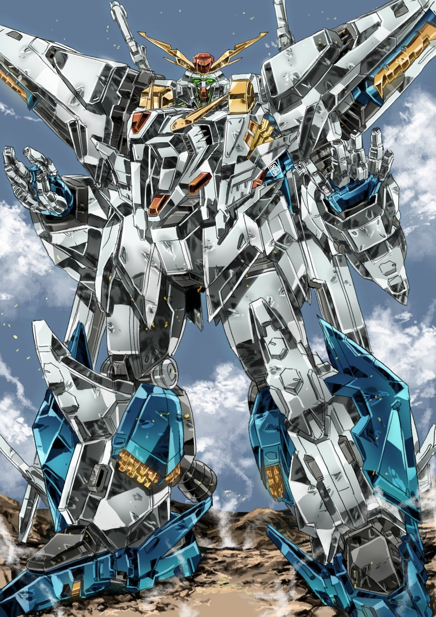 xi gundam (gundam and 1 more) drawn by garimpeiro