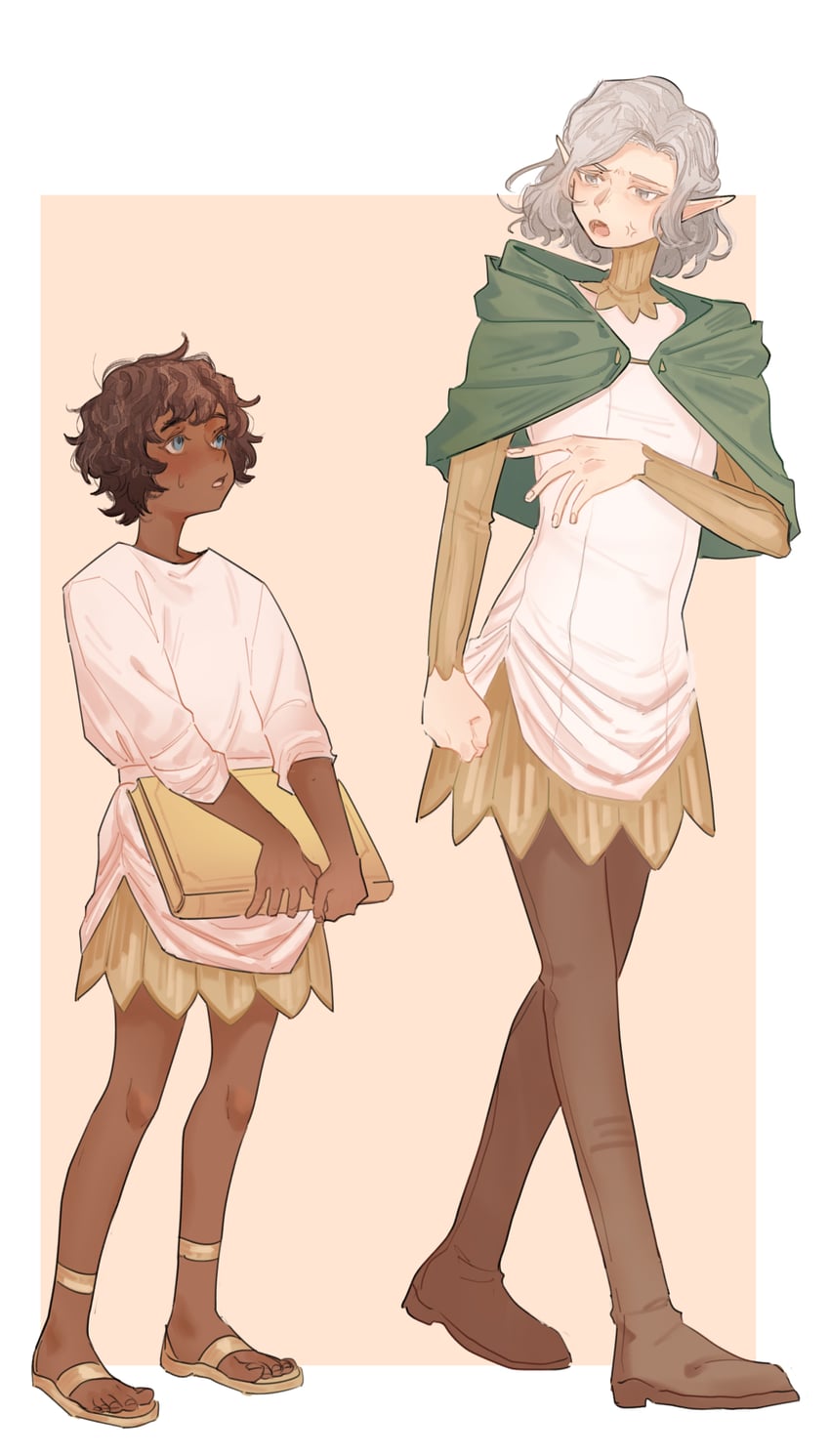 mithrun and kabru (dungeon meshi) drawn by lumpia_at_kanin