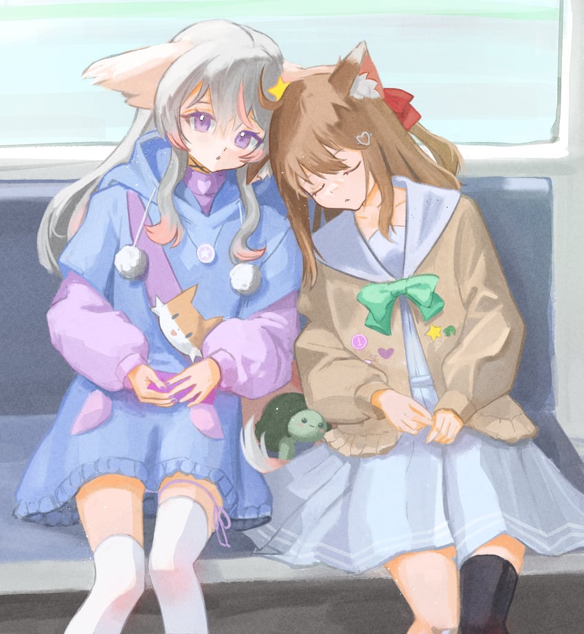 neuro-sama, annytf, and vedal987 (indie virtual youtuber and 2 more) drawn by besi_(besidoesart)