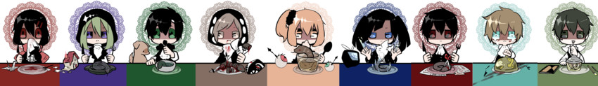 tateyama ayano, kisaragi shintarou, kido tsubomi, kano shuuya, seto kousuke, and 4 more (kagerou project) drawn by nerimono_(nekokoban22)