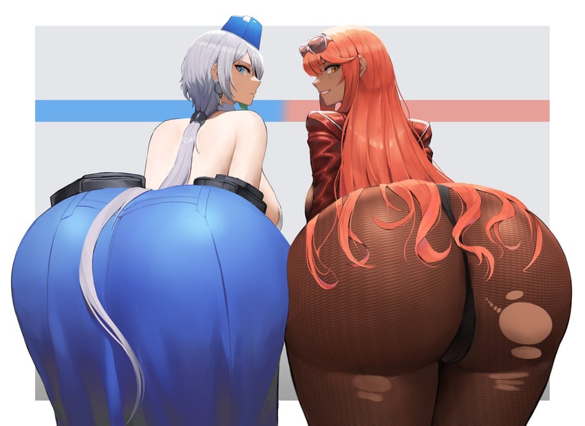 brid and volume (goddess of victory: nikke) drawn by ethan69_(anhuzart)