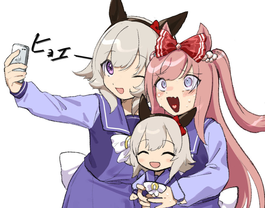 curren chan and agnes digital (umamusume) drawn by michia_(bourgognepony)
