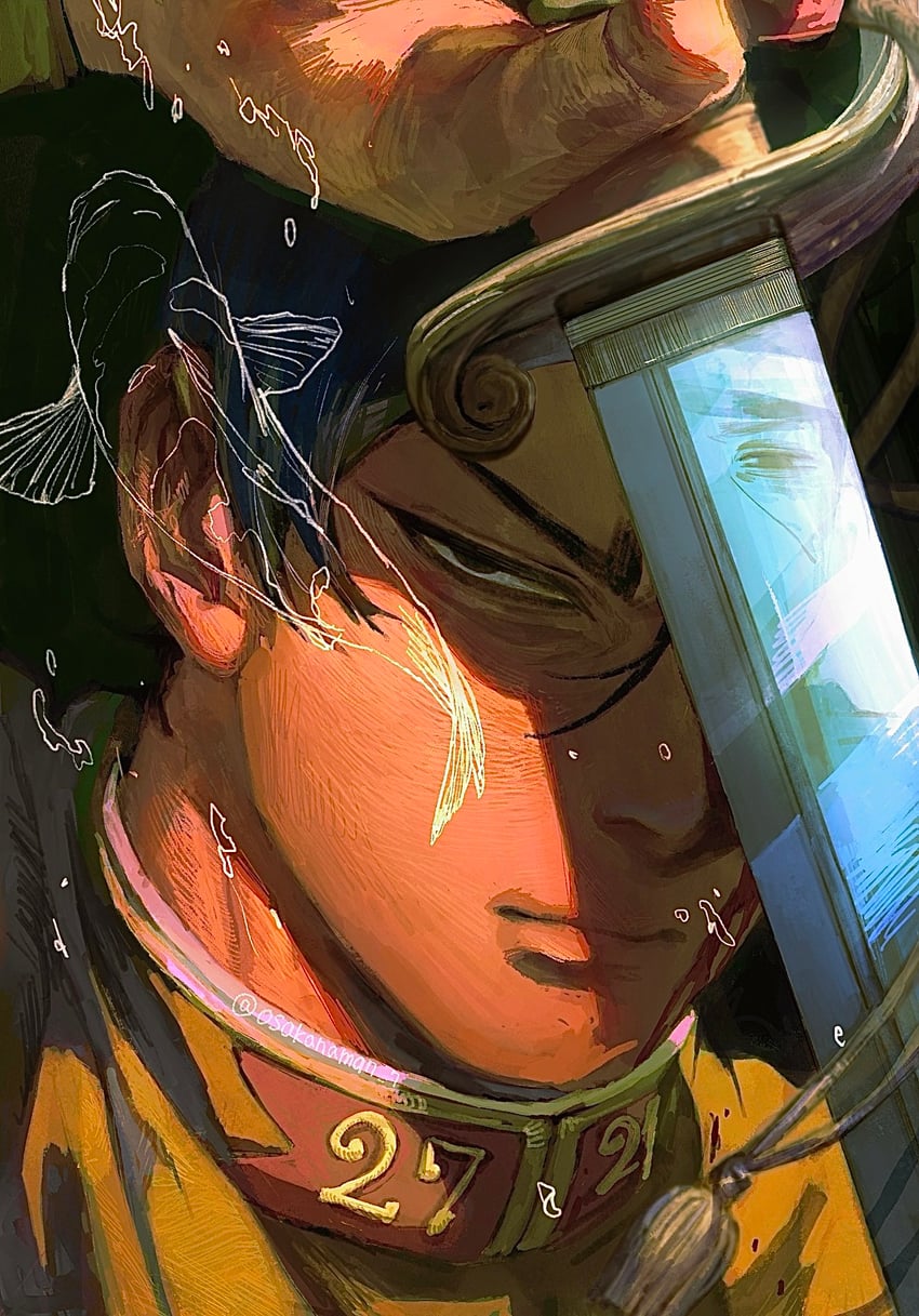 tsukishima hajime and koito otonoshin (golden kamuy) drawn by osakanaman_7