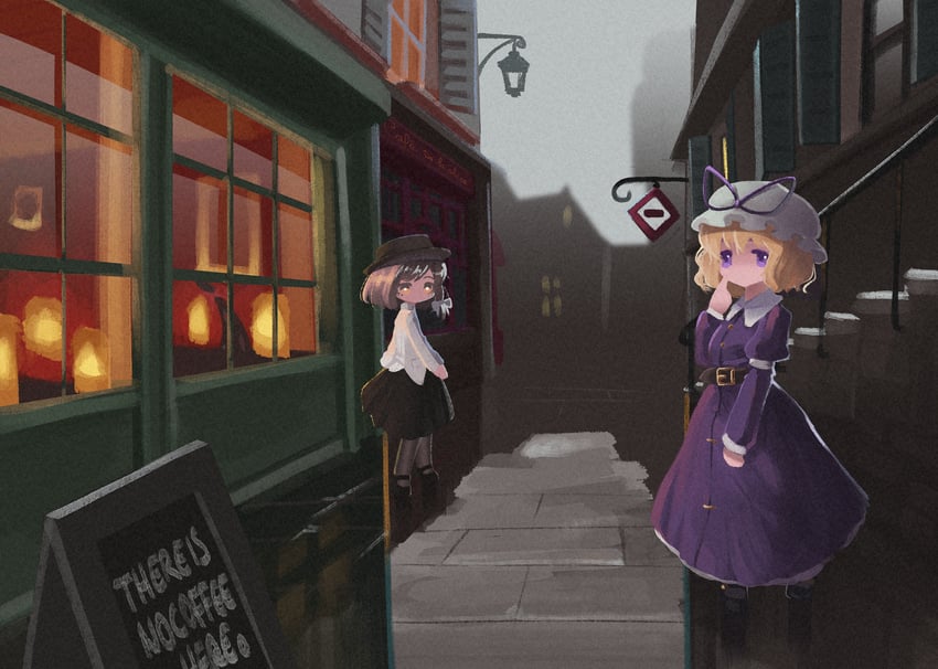 usami renko and maribel hearn (touhou) drawn by sweet_reverie