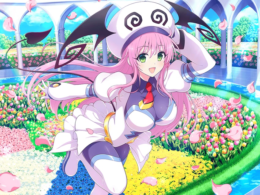 lala satalin deviluke and peke (senran kagura and 3 more) drawn by yaegashi_nan