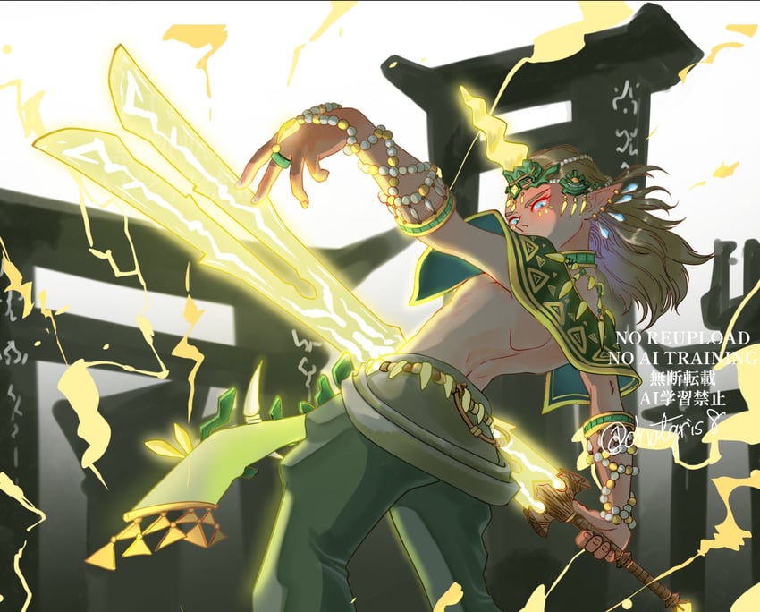 link (the legend of zelda and 1 more) drawn by chatgris8