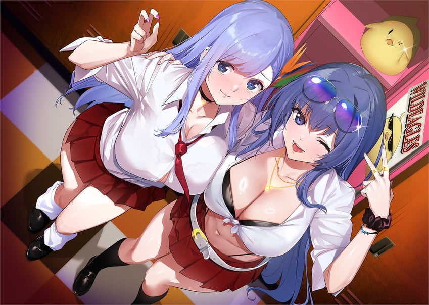 manjuu, new jersey, and ticonderoga (azur lane) drawn by tomohiro_kai