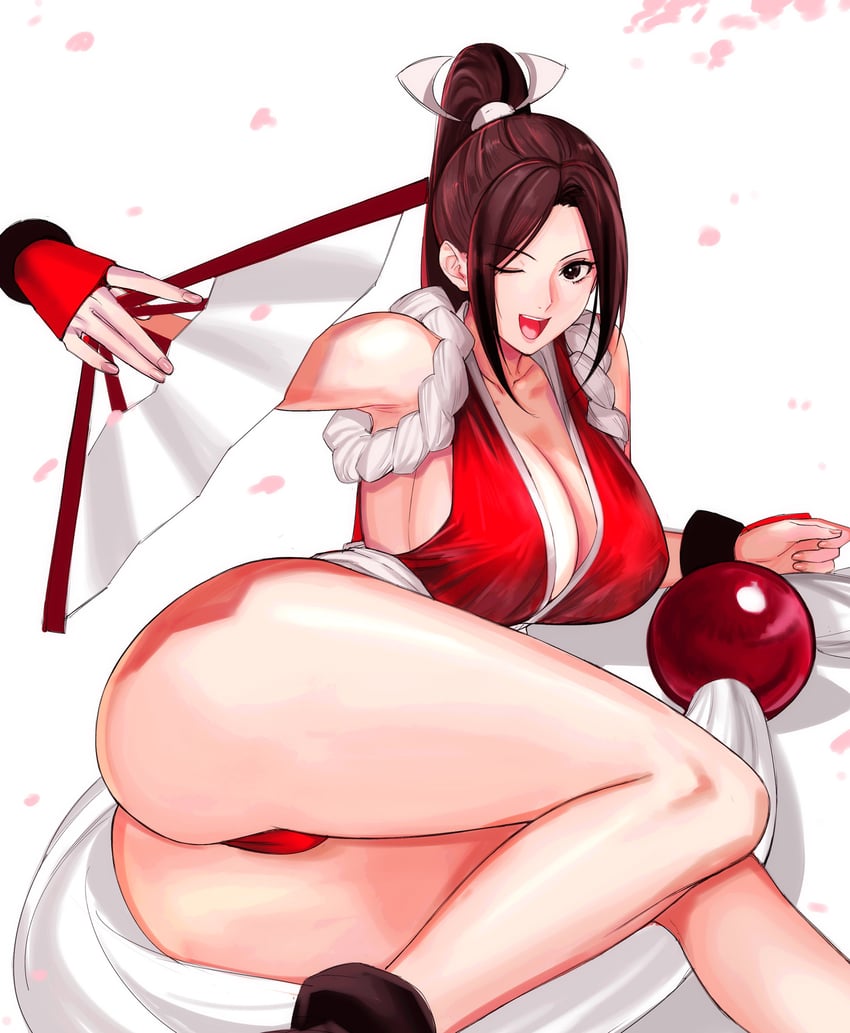 shiranui mai (the king of fighters and 1 more) drawn by tetsu_(kimuchi)