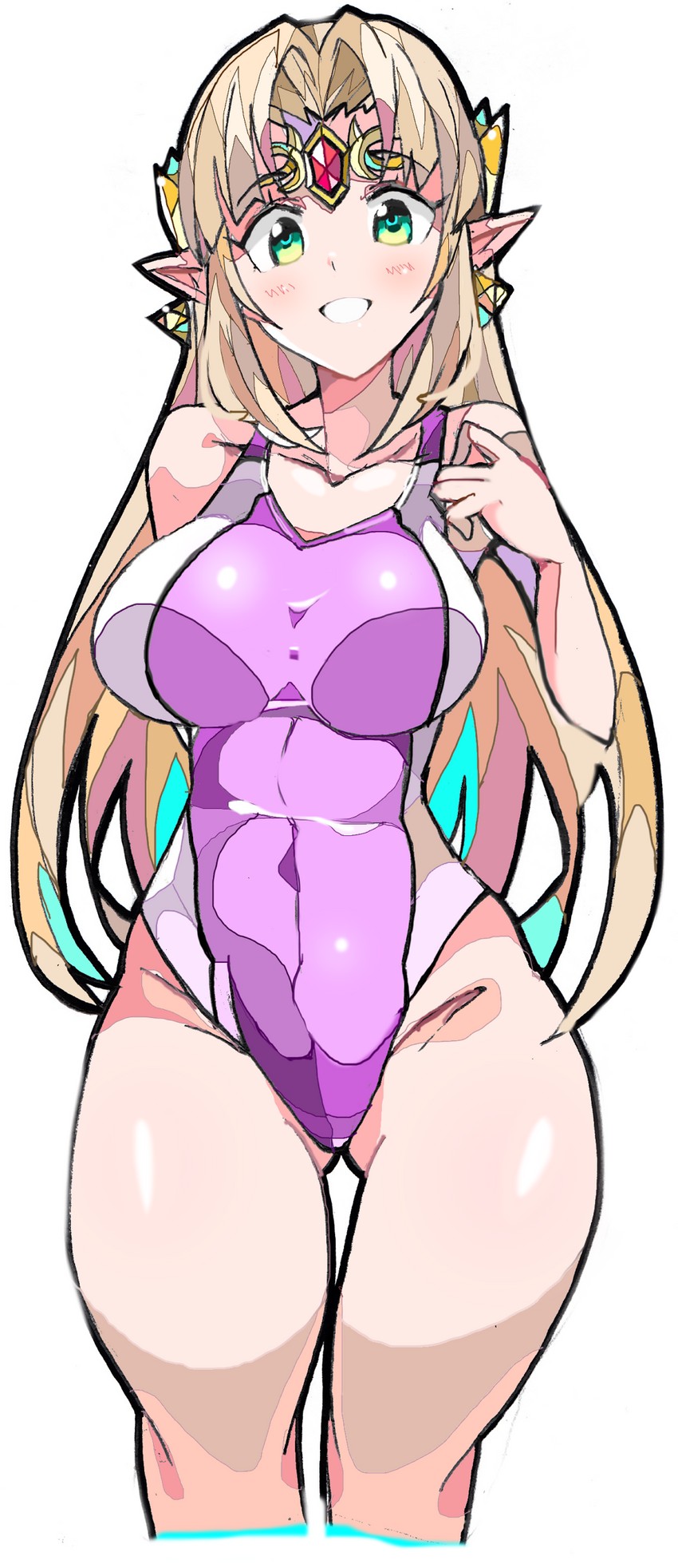 princess zelda (the legend of zelda and 2 more) drawn by enpe