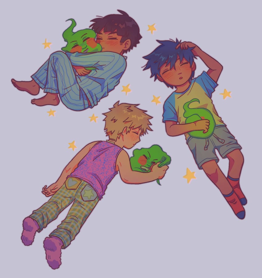 kageyama shigeo, kageyama ritsu, ekubo, and hanazawa teruki (mob psycho 100) drawn by metukika