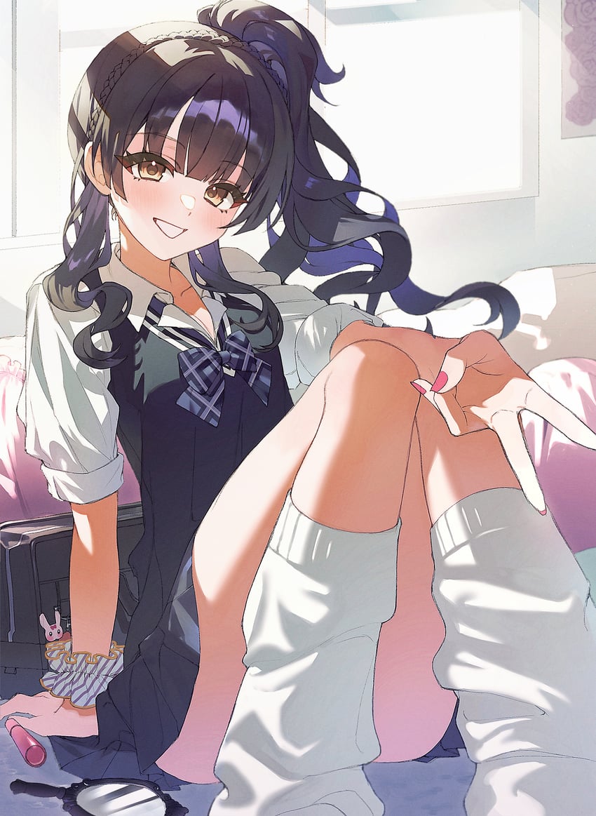 mayuzumi fuyuko (idolmaster and 2 more) drawn by kuripang_bbb