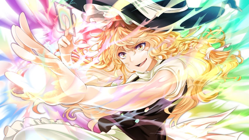 kirisame marisa (touhou and 1 more) drawn by arkatopia