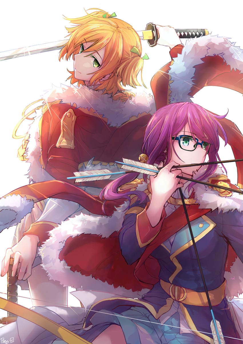 daiba nana and hoshimi junna (shoujo kageki revue starlight) drawn by pin.s