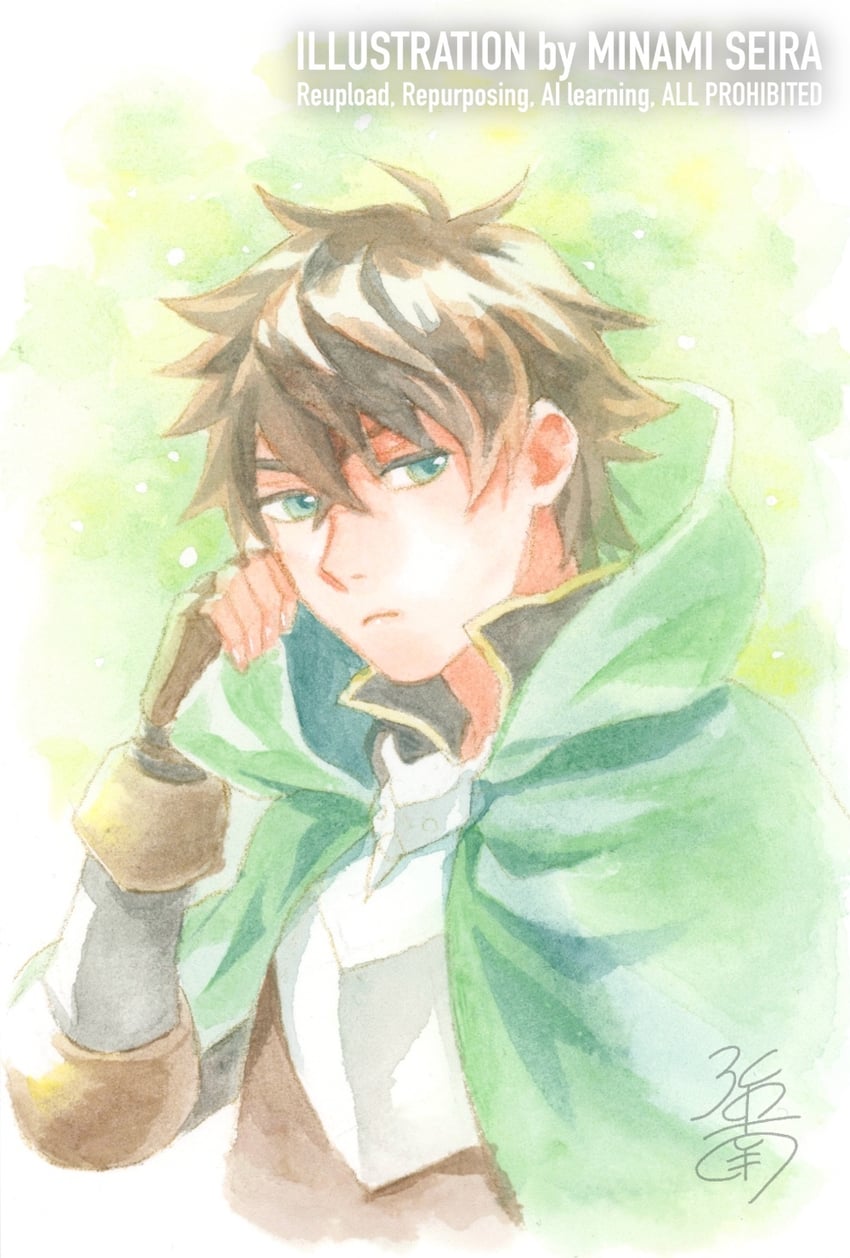 iwatani naofumi (tate no yuusha no nariagari) drawn by minami_seira