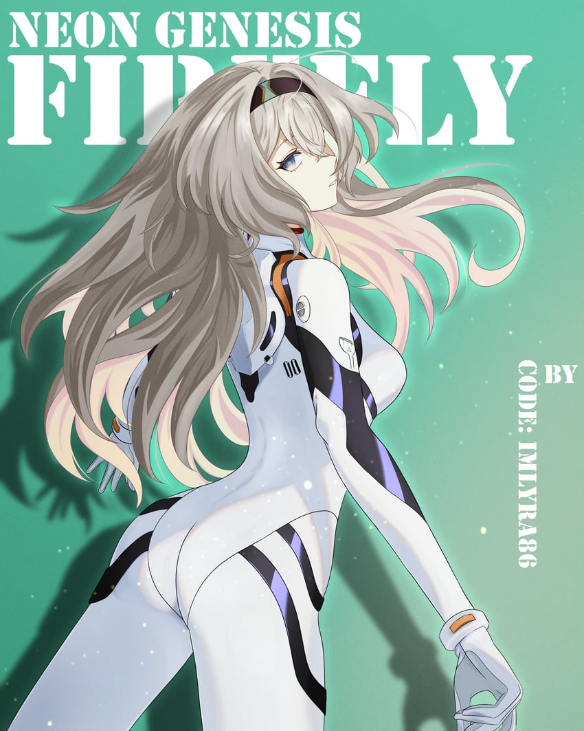 ayanami rei and firefly (honkai and 4 more) drawn by imlyra