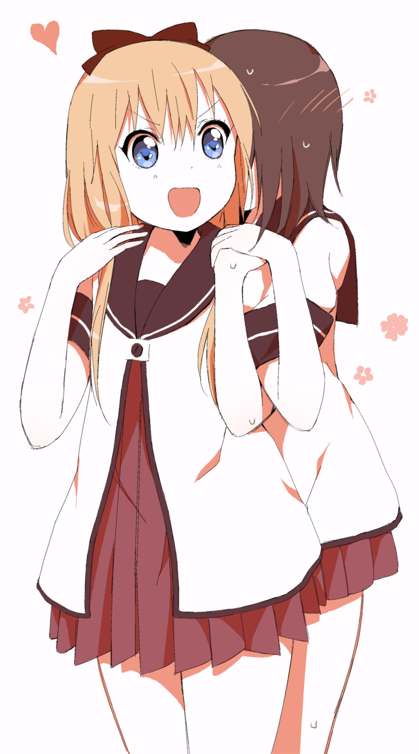 toshinou kyouko and funami yui (yuruyuri) drawn by kamiki_uutarou
