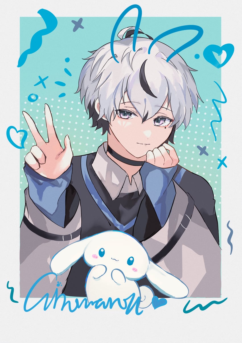 cinnamoroll (original and 2 more) drawn by chinen