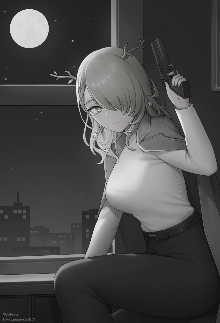 ceres fauna (hololive and 1 more) drawn by yubaest