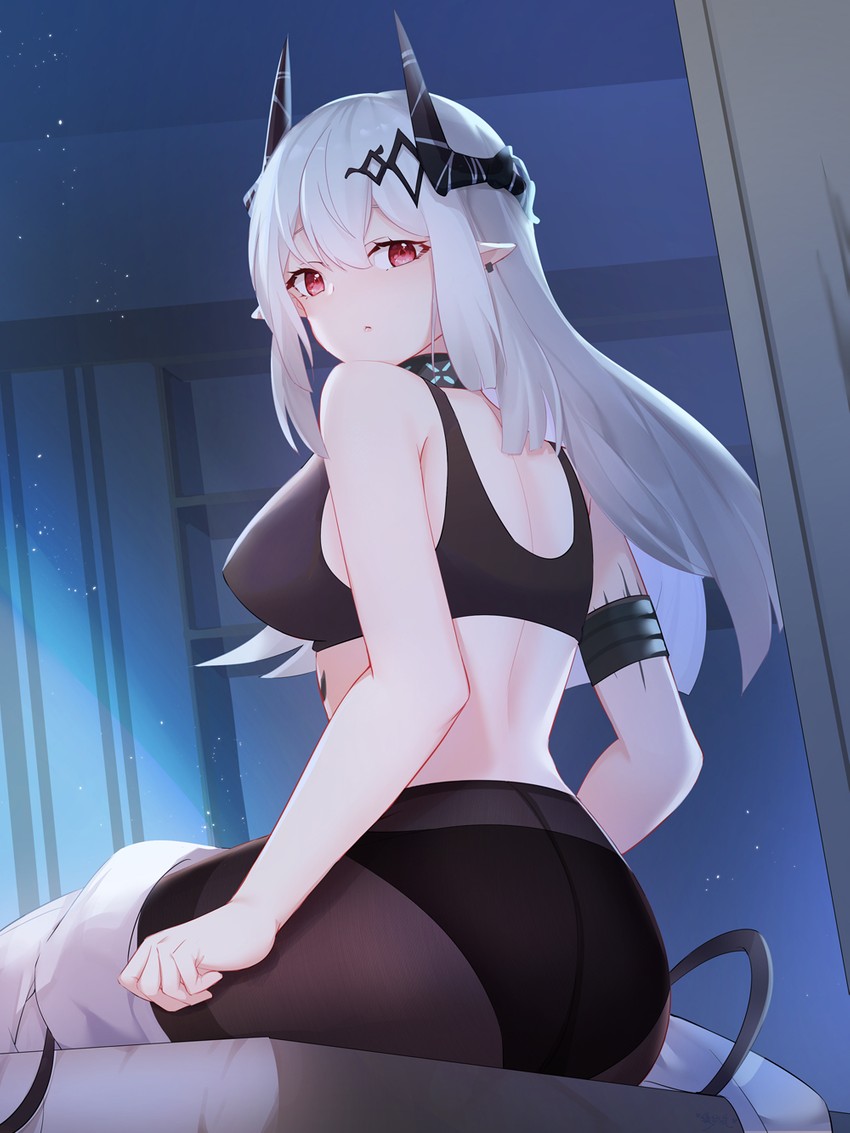 mudrock (arknights) drawn by lingshalan