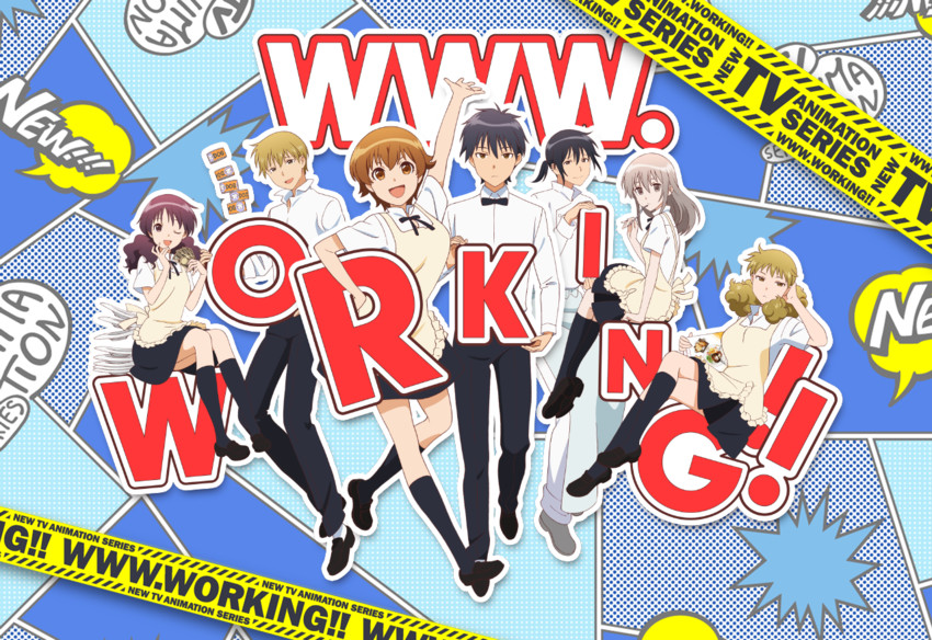 muranushi sayuri, adachi masahiro, kondou kisaki, miyakoshi hana, higashida daisuke, and 2 more (working!!)
