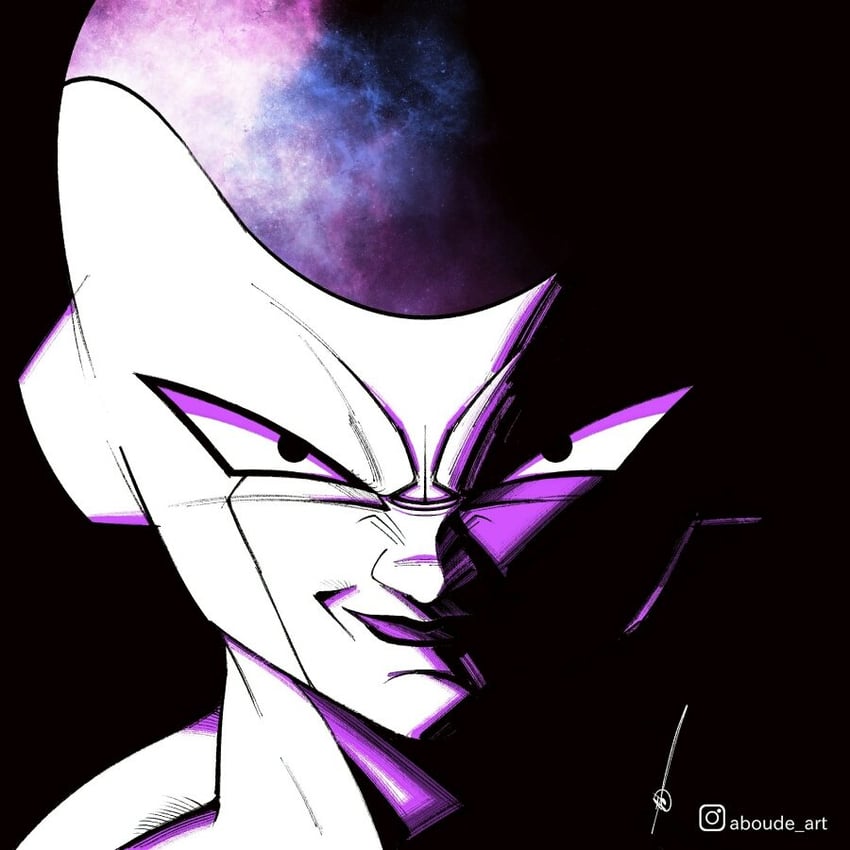 frieza and final form frieza (dragon ball) drawn by aboude_art