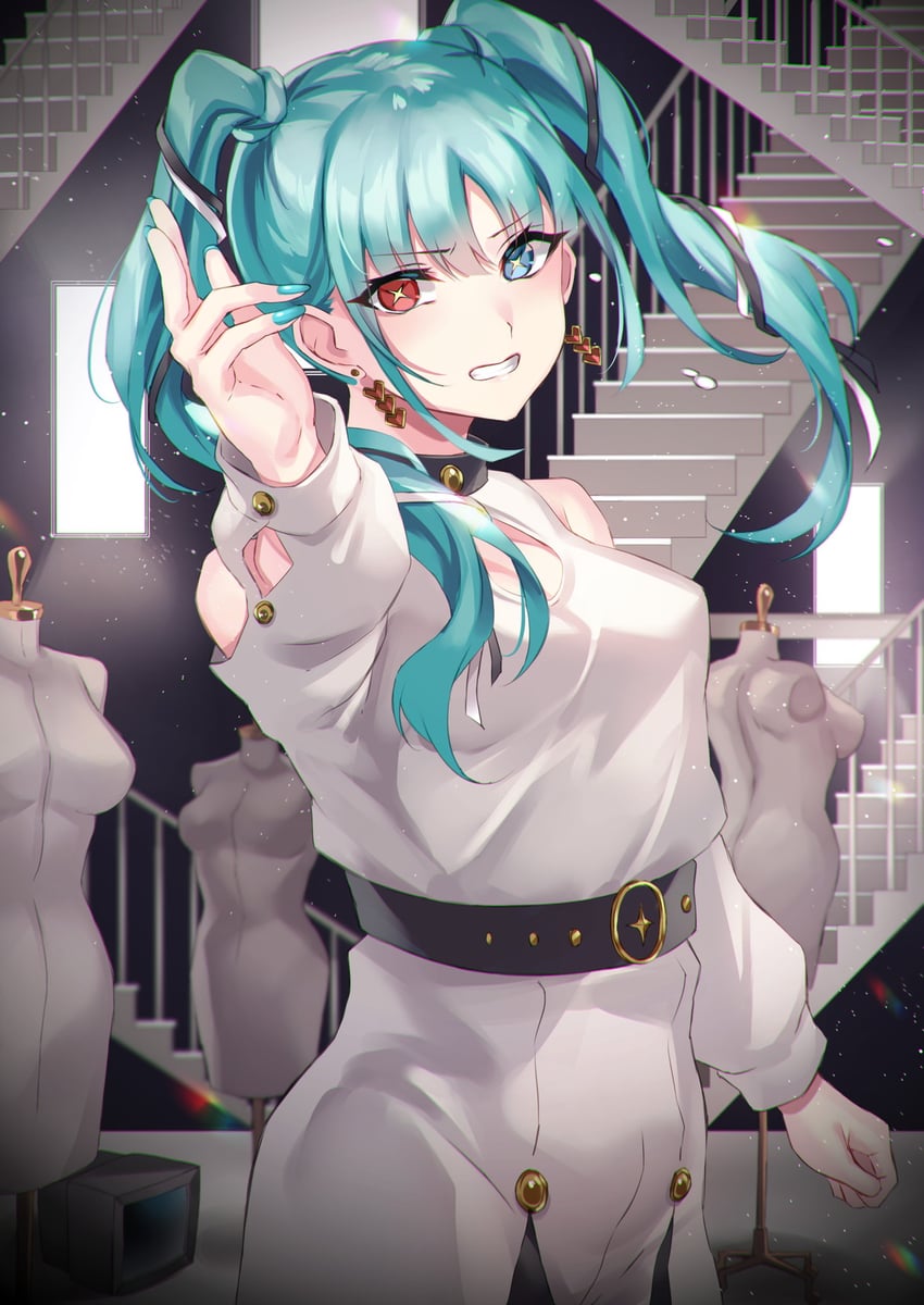 hatsune miku (vocaloid and 1 more) drawn by inue_ao